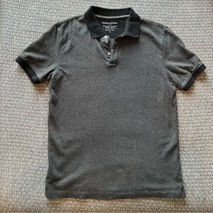 Banana Republic Gray Organic Cotton Polo Shirt - Classic Knit